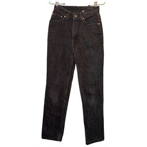 Vtg 90’s Levi’s 512 Slim Fit Straight Leg 100% Cotton Made in USA Black Jeans